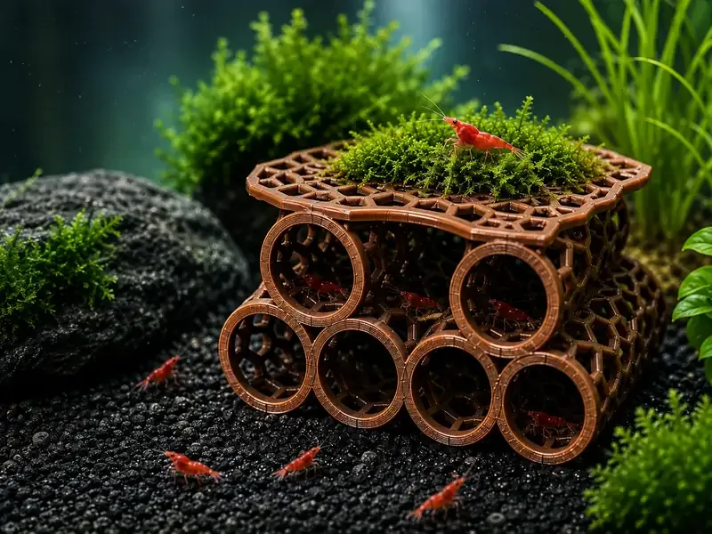 Petakvaryum Moss Bahçeli Karides Tüneli – 6 Tünelli