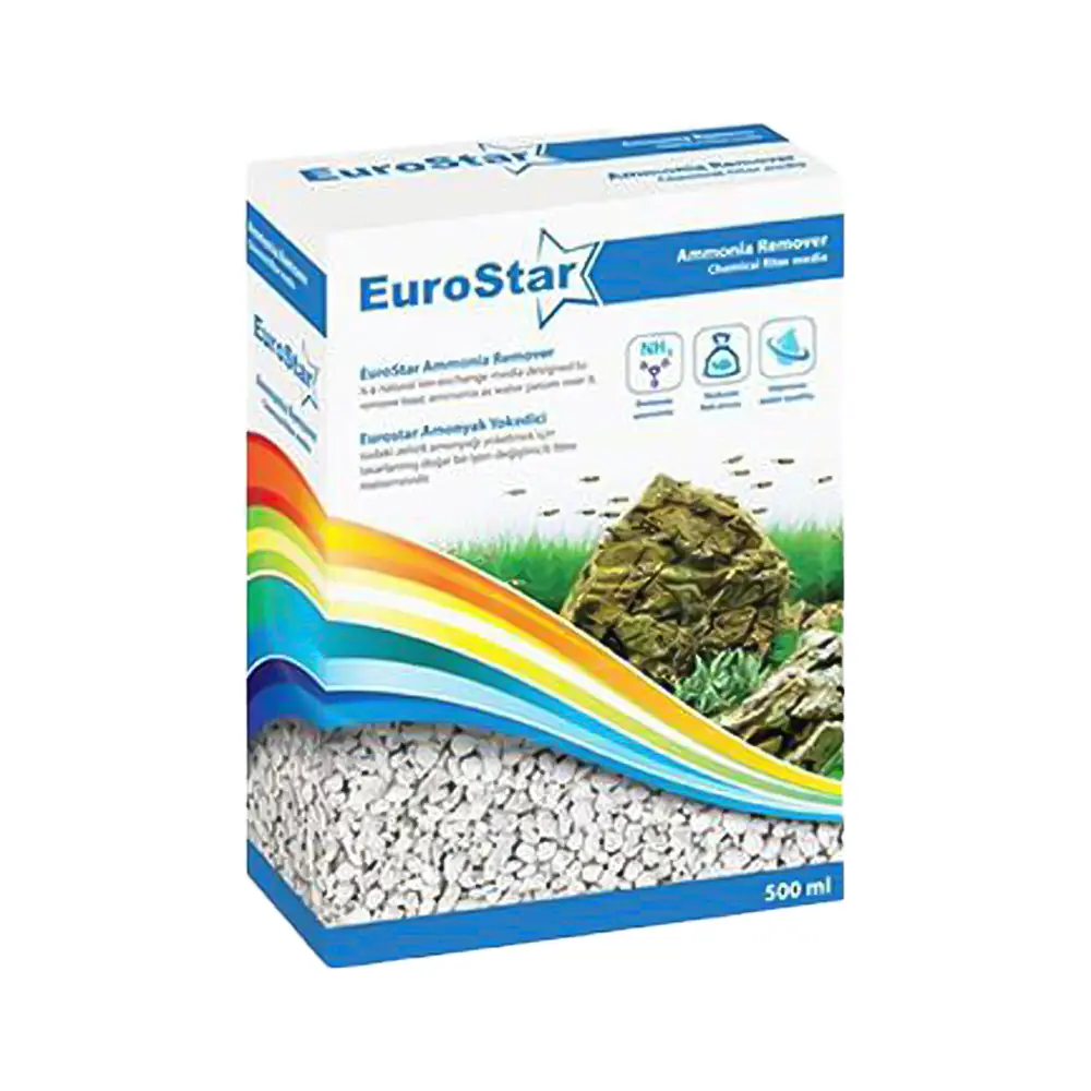 EuroStar Amonyak Giderici Zeolit Akvaryum Filtre Malzemesi (500 ml)