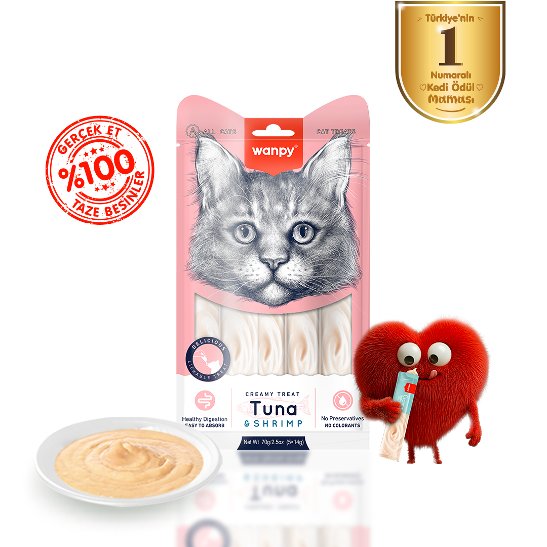 Wanpy Ton&Karides Krema Kedi Ödülü 5x14 gr