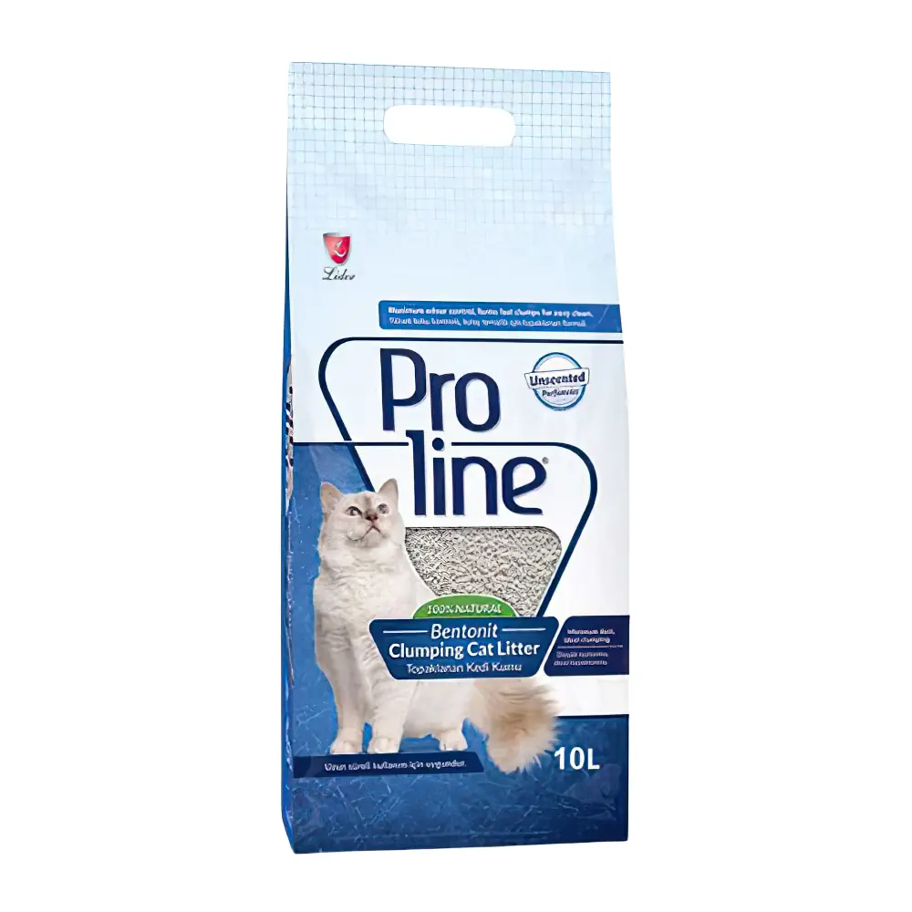 Proline Parfümsüz Bentonit Süper Topaklanan İnce Taneli Kedi Kumu (10 L)