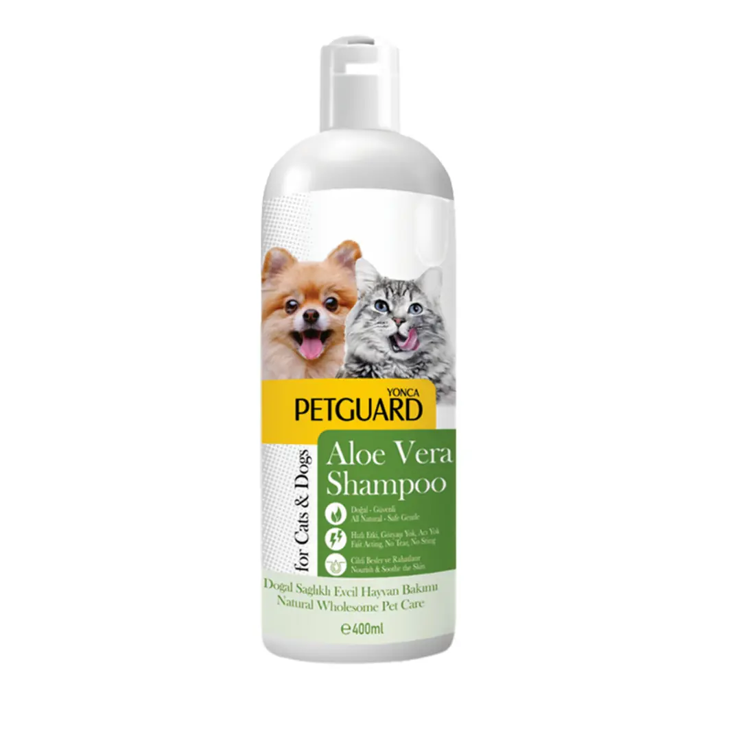Petguard Kedi ve Köpekler İçin Aloe Veralı Sıvı Şampuan (400 ml)