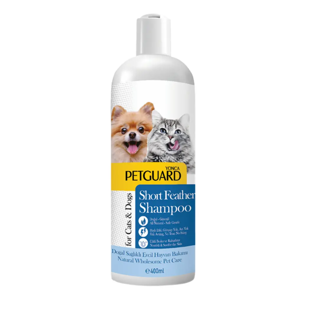 Petguard Kısa Tüyler İçin Kedi ve Köpek Şampuanı (400 ml)