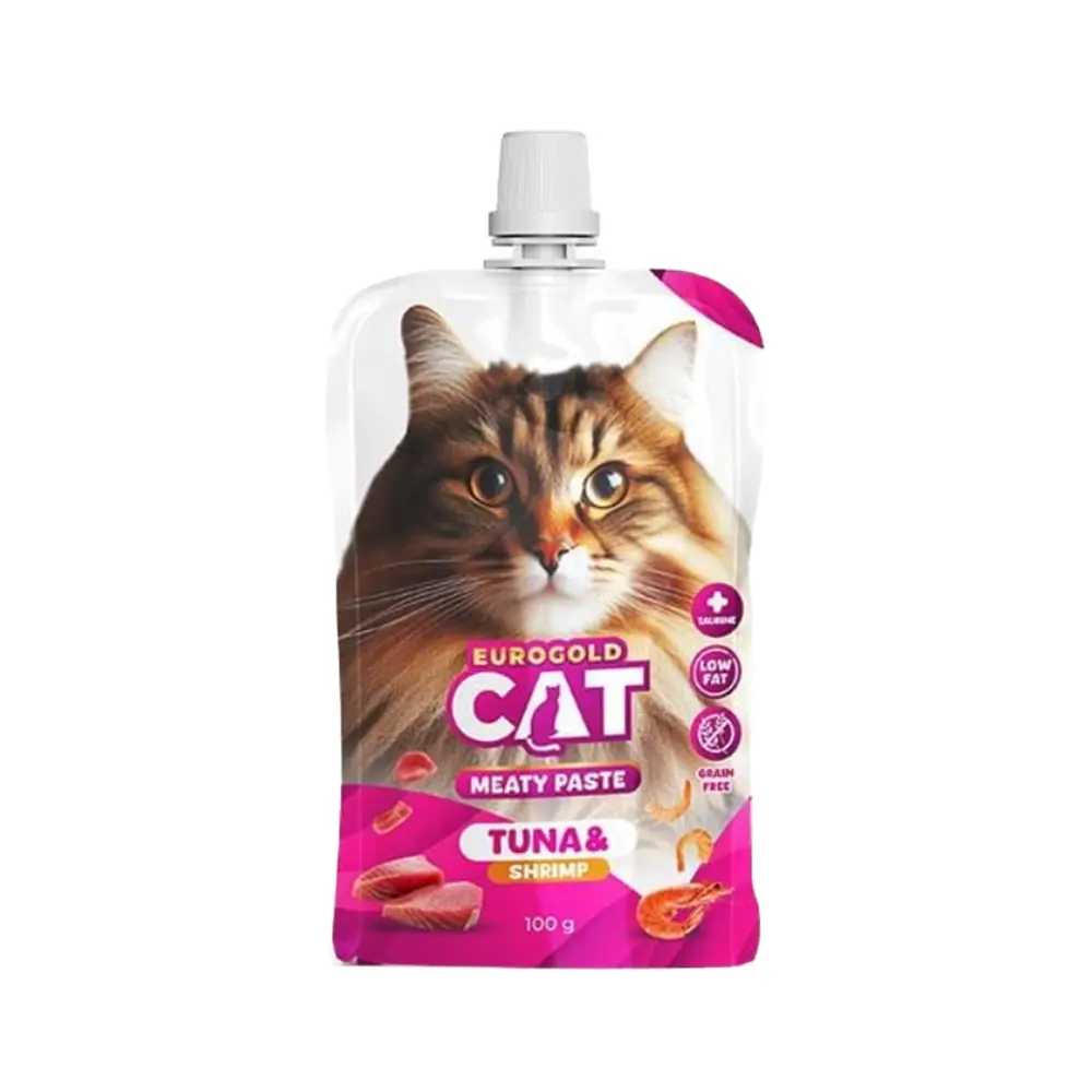 EuroGold Cat Ton Balıklı ve Karidesli Kedi Ödül Maması (100 g)