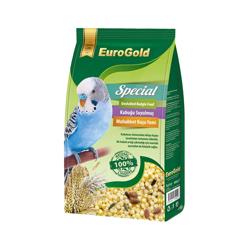 EuroGold Special Kabuksuz Muhabbet Kuşu Yemi (500 g)