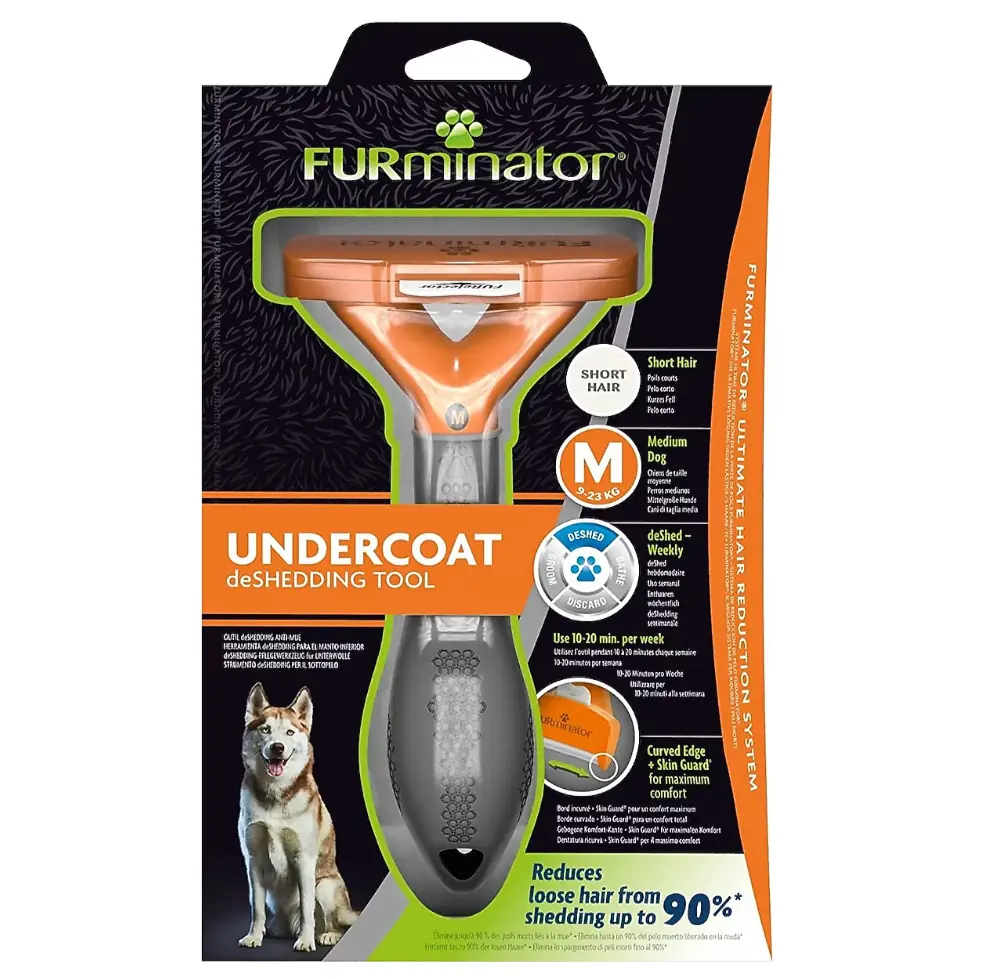 Furminator Orta Irk Kısa Tüylü Köpek Tarağı (M)