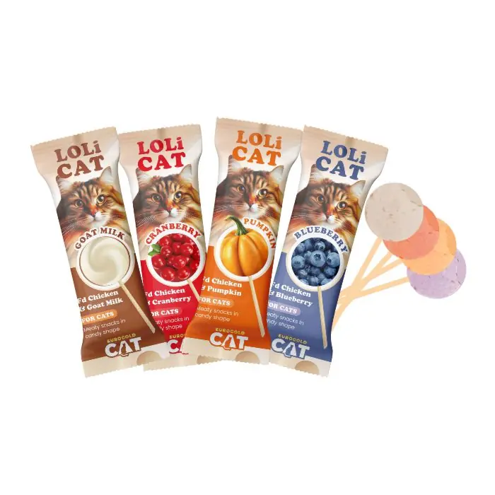 EuroGold Cat LoliCat Kedi Ödülü Karışık Lolipop 1,5 Gr