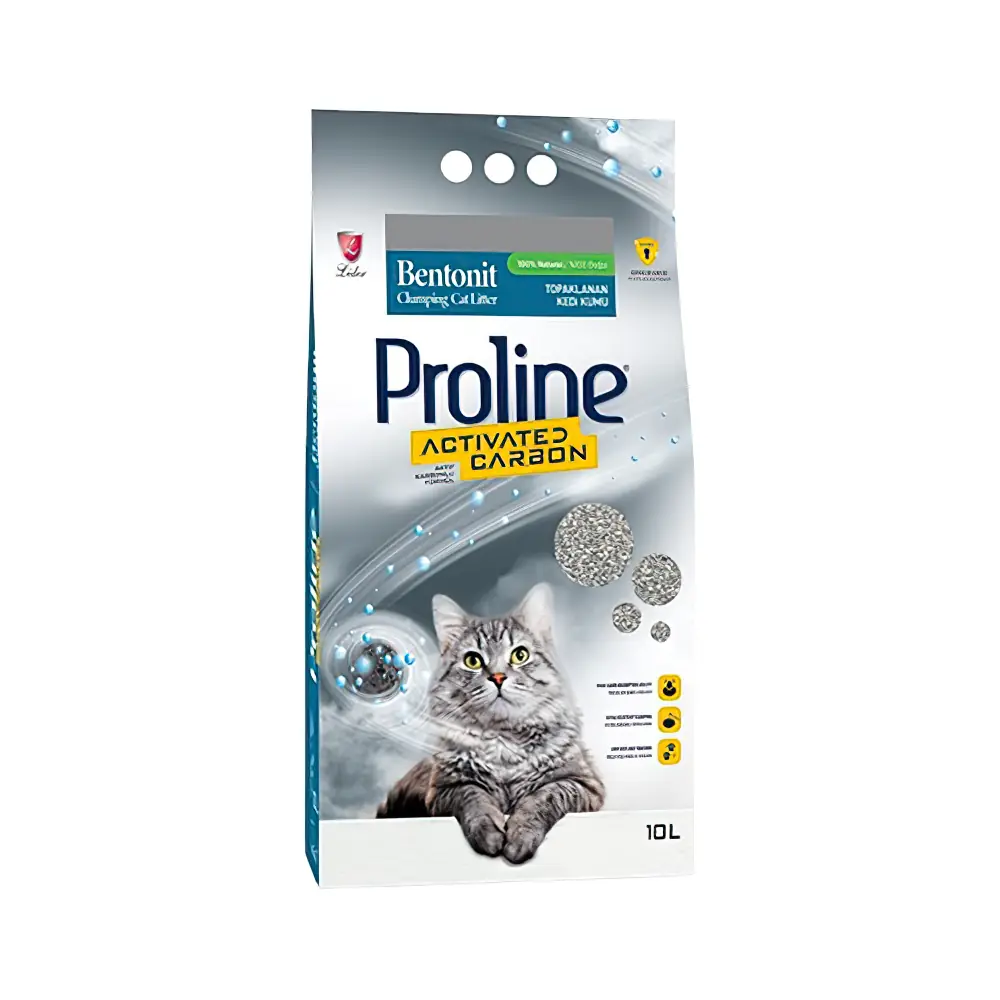 Proline Topaklanan Aktif Karbonlu Kedi Kumu (10 L)
