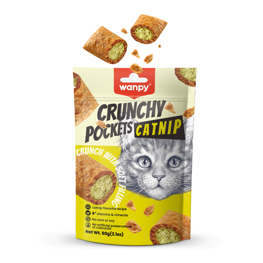Wanpy Kedi Crunch Ödül Catnipli & Tavuklu60g
